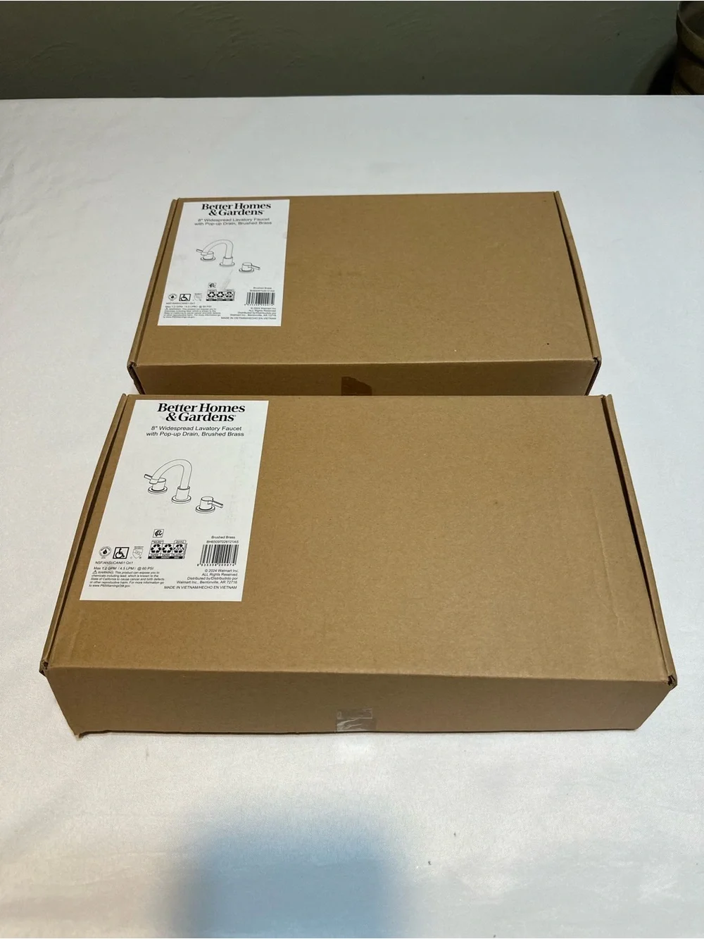 Better Homes And Gardens Brushed Brass Faucet Set (2)